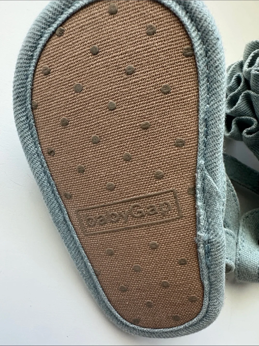 GAP Baby Blue Ruffle Strap Sandals